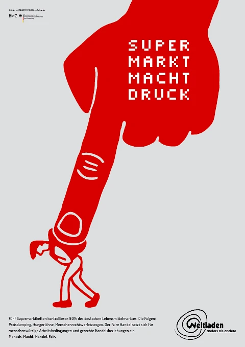 Weltladentag 2014 "Supermarkt Macht Druck"