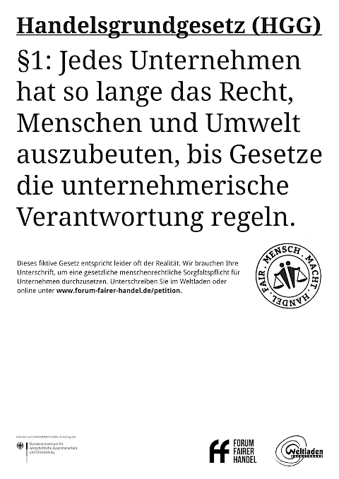 Weltladentag 2015 "Handelsgrundgesetz"